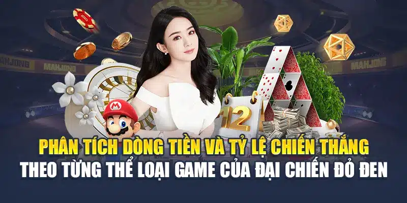 Đại Chiến Đỏ Đen M88: Cuộc Chơi Đỉnh Cao Cho Dân Cá Cược 3 Phân tích dòng tiền và tỷ lệ chiến thắng theo từng thể loại game của đại chiến đỏ đen