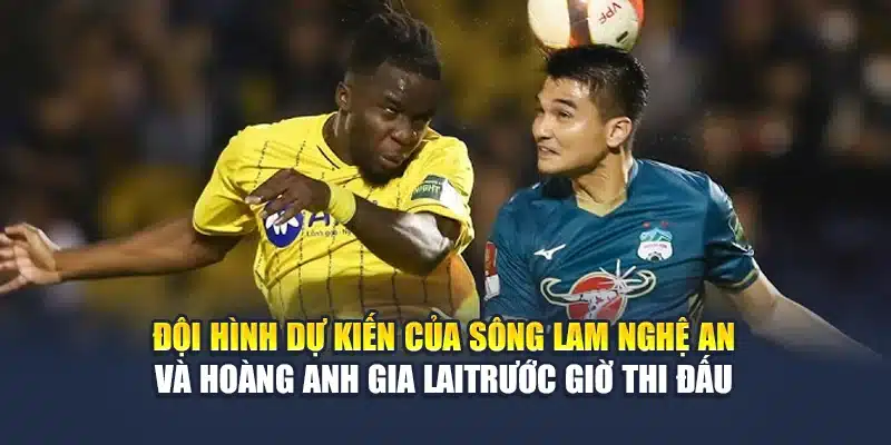 Soi Kèo Bóng Đá Sông Lam Nghệ An Vs Hoàng Anh Gia Lai 3 Đội hình dự kiến của Sông Lam Nghệ An và Hoàng Anh Gia Lai trước giờ thi đấu